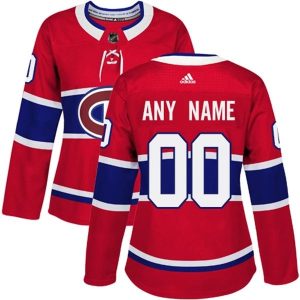 Damen Montreal Canadiens Trikot Benutzerdefinierte Rot Authentic